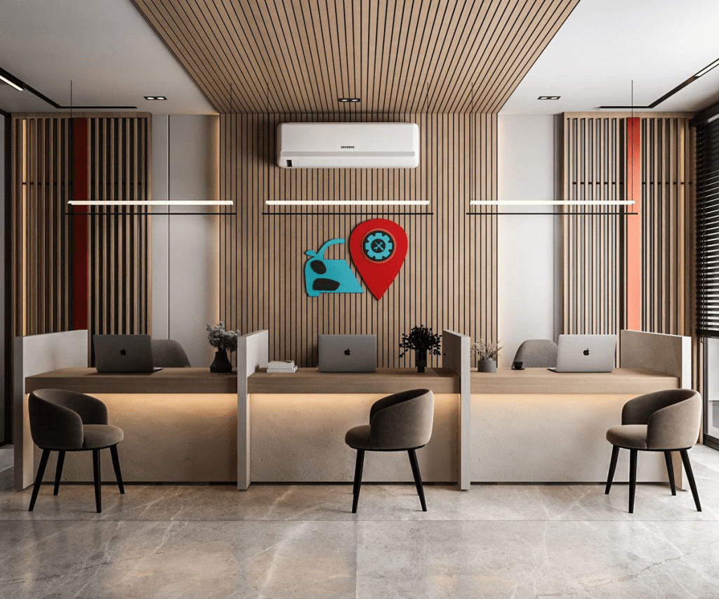 Model Pembuatan Interior Kantor Showroom&nbsp;Mobil