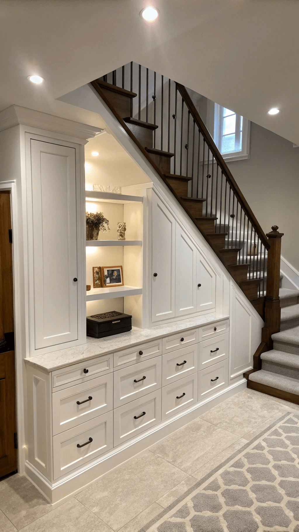 Desain Lemari Bawah Tangga Minimalis Modern&nbsp;Medan